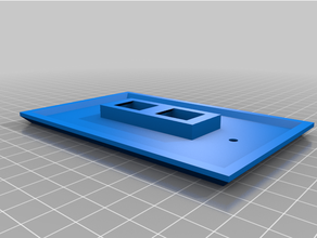 doble piedra clave Jack pared plato personalizado 3d print model - Mito3D