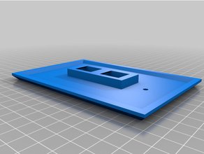 double clé voûte jack mur plate oversized personnalisé 3d print model - Mito3D