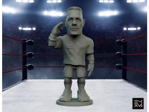 cena salute buhemyowrestler wrestler wrestling 3d print model - Mito3D