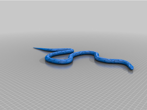 articulated snake puzzle - fixed 3d cornsnake wiggly 3d print model - Mito3D