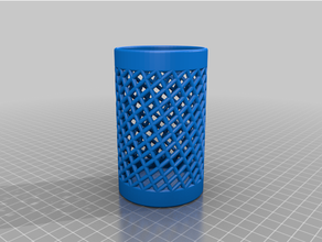 retorcido vaso lapices openscad 3d print model - Mito3D