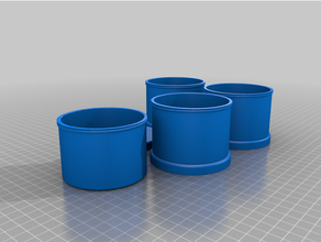 cylinder compartment cylinder 3d print model - Mito3D