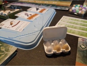 wingspan egg tray art boardgame easter eggs holder food 3d print model - Mito3D