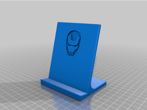 ironman phone stand iphone iphonestand mobile 3d print model - Mito3D