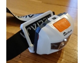 headlamp backplate hiking 3d print model - Mito3D