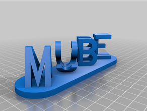 özelleştirilmiş çift mektup bloklar yanılsama özelleştirici 3d print model - Mito3D