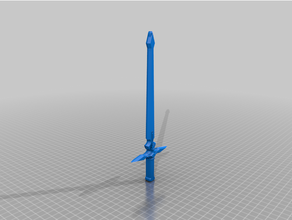 Sombrio repulsivo caneta legal espada arte conectados 3d print model - Mito3D