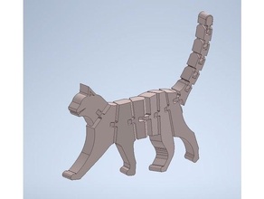 esnek kedi 3d print model - Mito3D