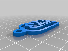 edel Schlüssel Kette 3d print model - Mito3D