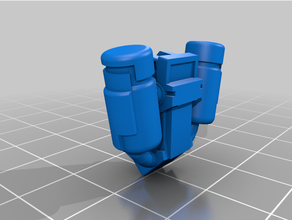 gue'ron'vesa alternatif sırt çantaları paketlemek atlama paketleri Uzay deniz tau Warhammer 40k 3d print model - Mito3D