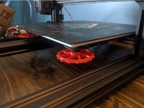 tronxy xy-3 bed leveling wheel 3d print model - Mito3D