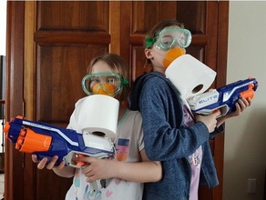 coronavirus toilet paper mask kids 3d print model - Mito3D