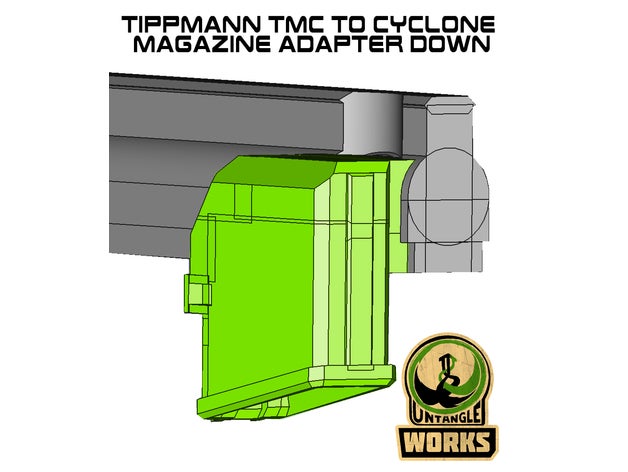 Tippmann tmc ciclone revista adaptador magfed paintball a5 x7 fenômeno 3D print model - Mito3D