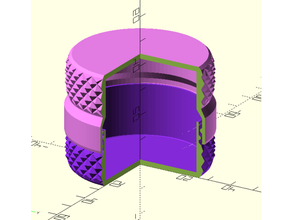 özelleştirilebilir konteyner kapak yükseklik Kutu özelleştirici ev halkı tırtıklı openscad depolama 3d print model - Mito3D