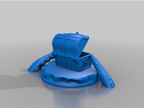 şişe ROM hazine Kraken 3d print model - Mito3D