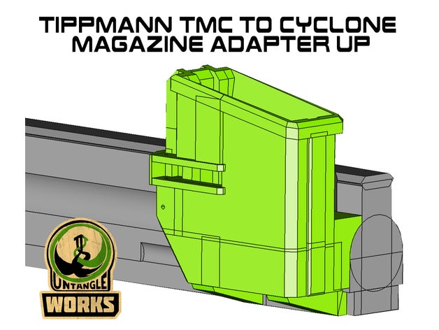 tippmann tmc Zyklon Zeitschrift Adapter magfed Paintball a5 x7 Phänomen 3D print model - Mito3D