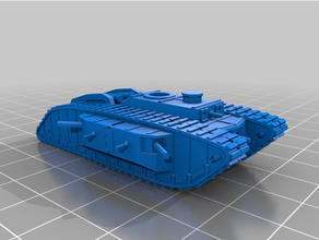 1 200 ww1 ingiliz Süper ağır tank 1200 3d print model - Mito3D