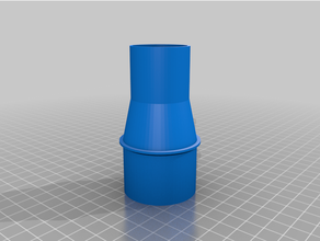 miter hose adapter final customized 3d print model - Mito3D