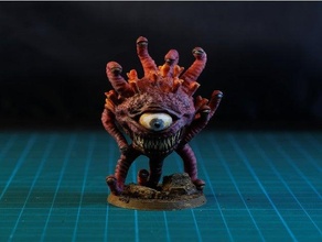 coronavirus beholder 28mm supports fdm friendly dnd dungeons dragons supportless tyrant 3d print model - Mito3D
