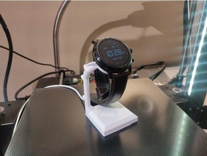 fósil gen 5 reloj estante soporte muelle inteligente inalámbrico cargador 3d print model - Mito3D