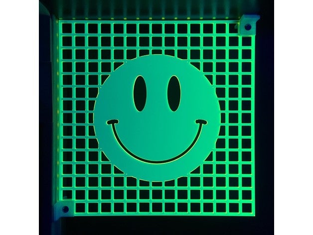 Smiley Gesicht Zeichen Acid Acryl Schwarzlicht Laserschnitt laserschneidbar Laserschneider Laser schneiden 3D print model - Mito3D