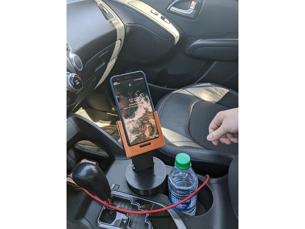 téléphone voiture tasse holder correspond pixel 3 Cas gaine 3D print model - Mito3D