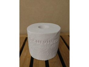 covid 19 Survécu tp pénurie 2020 coronavirus covid19 toilette papier rouleau 3d print model - Mito3D