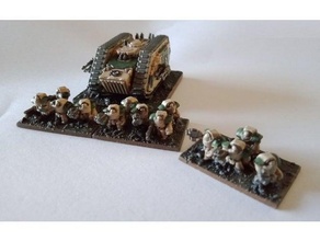 epic scale - enhanced humans heavy infantry v4 armour 30k 40k 6mm armageddon astartes epic40k miniatures tabletop warhammer 3d print model - Mito3D
