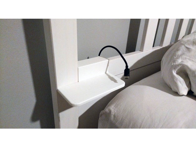 ikea hemnes mini shelf bed phone 3D print model - Mito3D