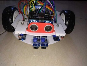 robô seguidor linha 3d print model - Mito3D