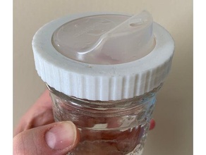 mason jar ring regular mouth 3d print model - Mito3D