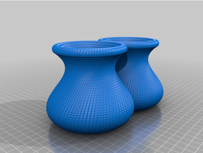vase double 3d print model - Mito3D