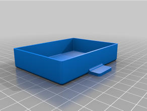 personalizado gaveta caixa hex padronizar lados 3d print model - Mito3D