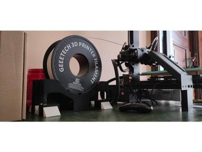 spool stand 3 wheels 3dprinter filament holder spoolholder mount 3d print model - Mito3D