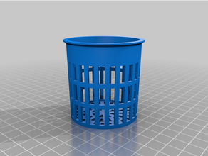 customized parametric net pot cup hydroponics aeroponics fogponics 56mm 53 3d print model - Mito3D