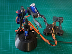 serv arm -arduino promini base 3d print model - Mito3D