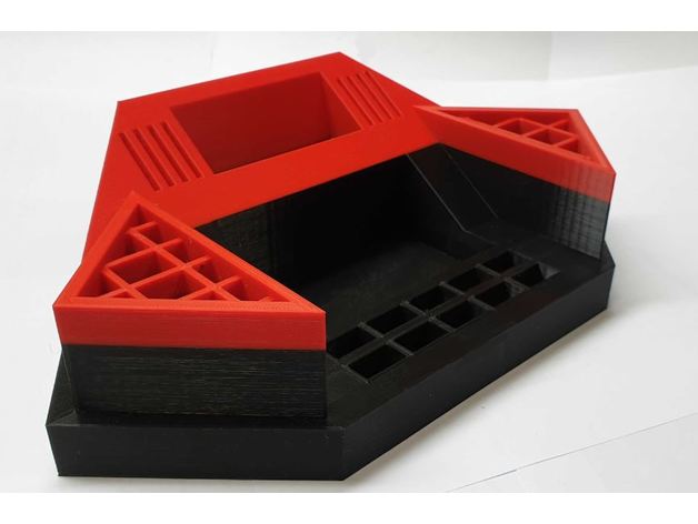 desk organiser holder box customized organizer organization pencil pen storage tool toolbox tools toy 3D print model - Mito3D