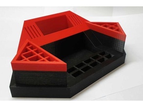 sıra organizatör Kulp destek Kutu özelleştirilmiş organizasyon kalem dolma depolama araç kutusu araçlar oyuncak 3d print model - Mito3D