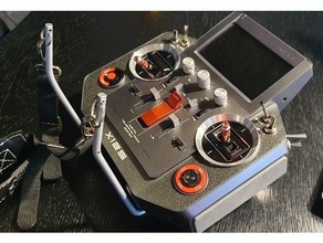 frsky x12 bracket horus neckstrap remote control holder transmitter tray x12s 3d print model - Mito3D