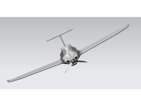 plane pipistrel panthera real size edit 3d printing airplane general aviation model piper 3d print model - Mito3D