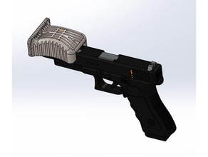pistol hand racking cocking aide handle 3d print model - Mito3D