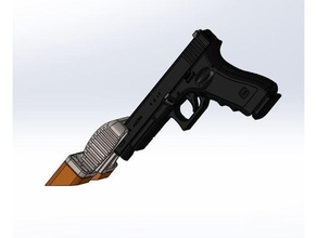 monte edilebilir tabanca raf horozlama masa binmek 3d print model - Mito3D