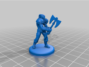 barbarians collection barbarian dnd miniature warrior 3d print model - Mito3D