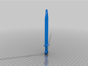 cão caça espada caneta 3d print model - Mito3D