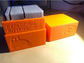 estallar gatitos partido paquete 3d impresión caja tarjeta juego organizador cartas gatito juegos pedal arranque 3d print model - Mito3D