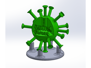corona trofeo corona coronavirus trofeo 3d print model - Mito3D