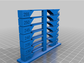 esun petg temperature tower 225-255 customized 3d print model - Mito3D