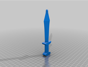 corto spada penna 3d print model - Mito3D
