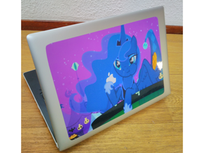 princesa luna ordenador portátil piel manzana amistad magia pegatina mlp poni pesadilla noche 3d print model - Mito3D