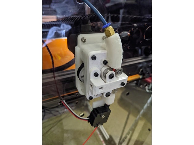 b2d extruder - dual flange bearing connector 3D print model - Mito3D